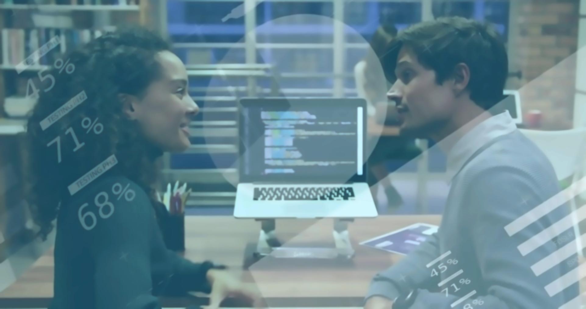 Environnement 3D optimisé montrant les techniques de rendu performant
